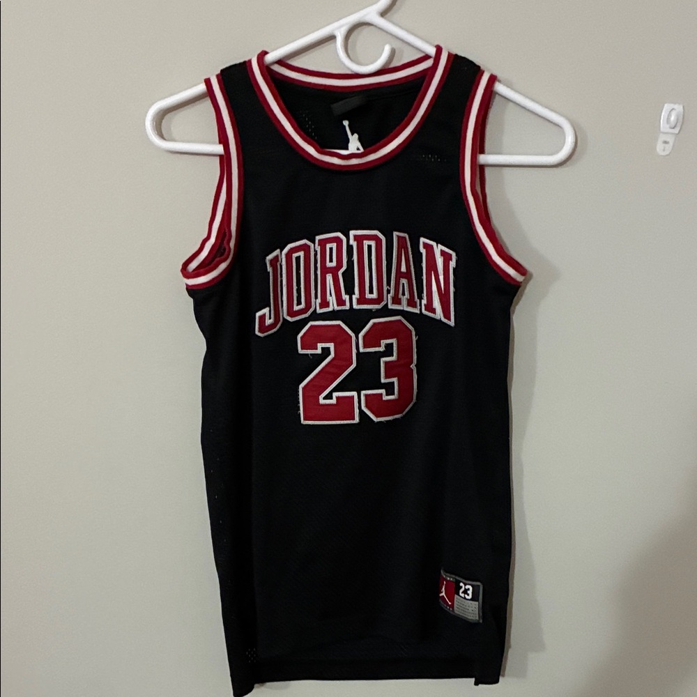 Jordan Black and Red Kids Tank Top